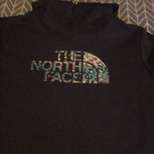 North Face hooded sweatshirt.